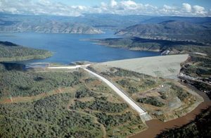 aerial image lake oroville